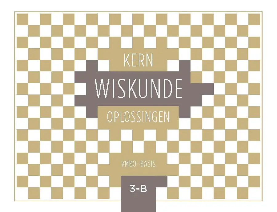 vmbo-basis 3 deel B / KERN Wiskunde / oplossingenboek