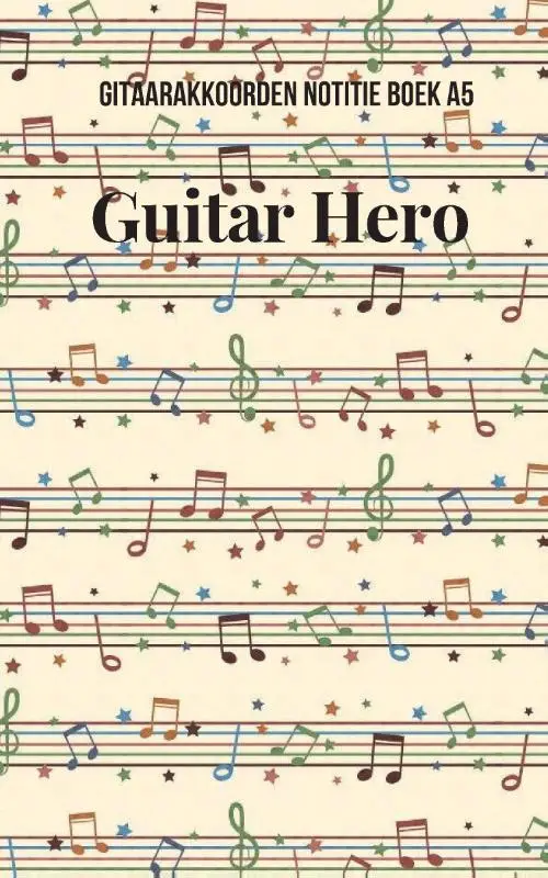 Gitaarakkoorden Notitieboek A5 Guitar hero