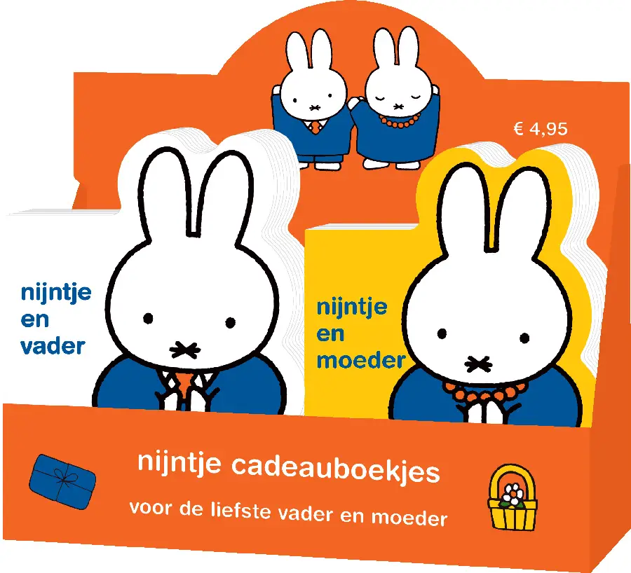 display nijntje cadeauboekjes nijntje en vader | nijntje en moeder