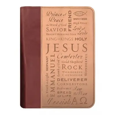 Biblecover duo tone names of Jesus large