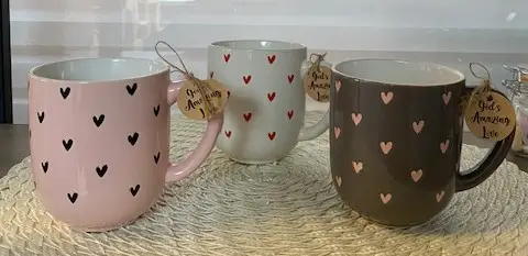 Mug (3) hearts