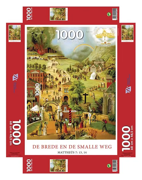 Puzzel De brede en smalle weg (1000)
