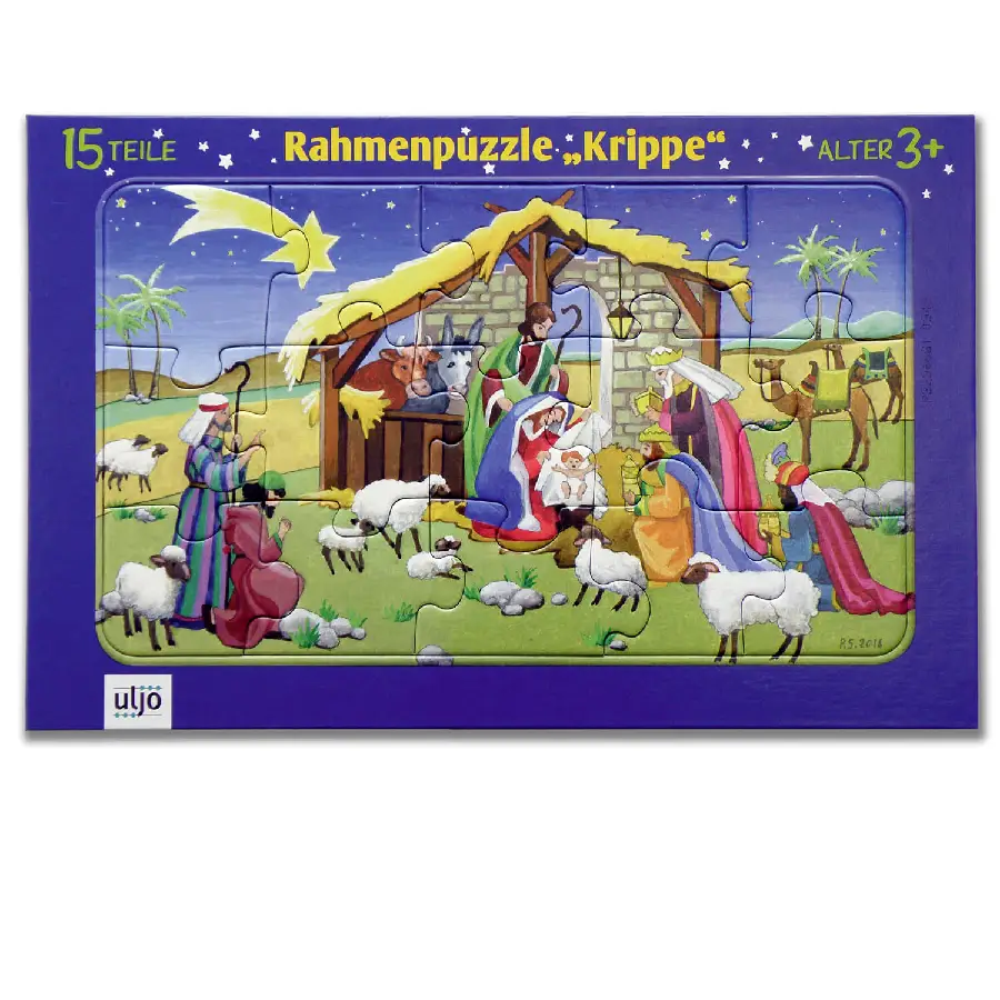 Puzzelplaat Kribbe