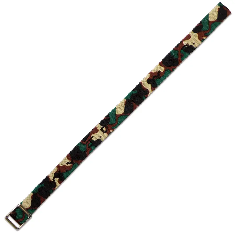 W w j d armbandje geweven camouflage