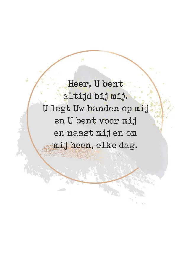 Wenskaart Heer U bent altijd bij mij