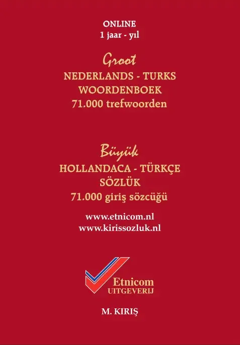 Groot Nederlands-Turks woordenboek online