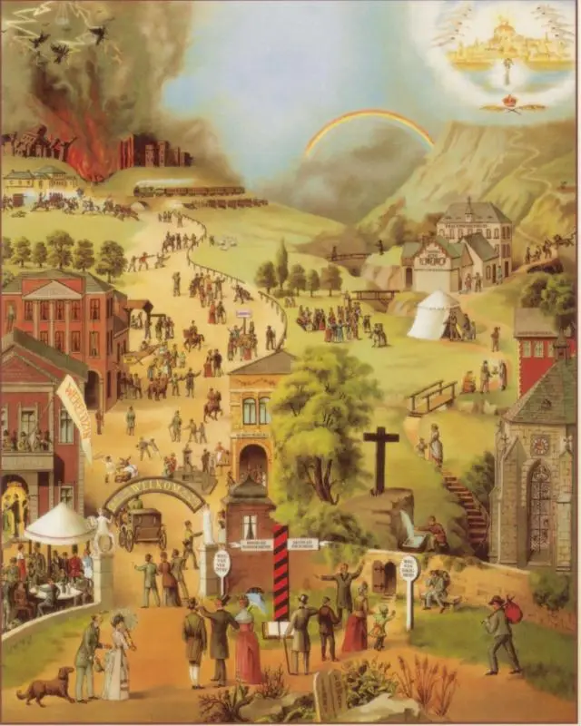 De brede en de smalle weg poster A2