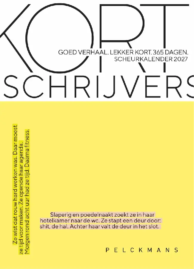 Kortschrijvers Scheurkalender 2027