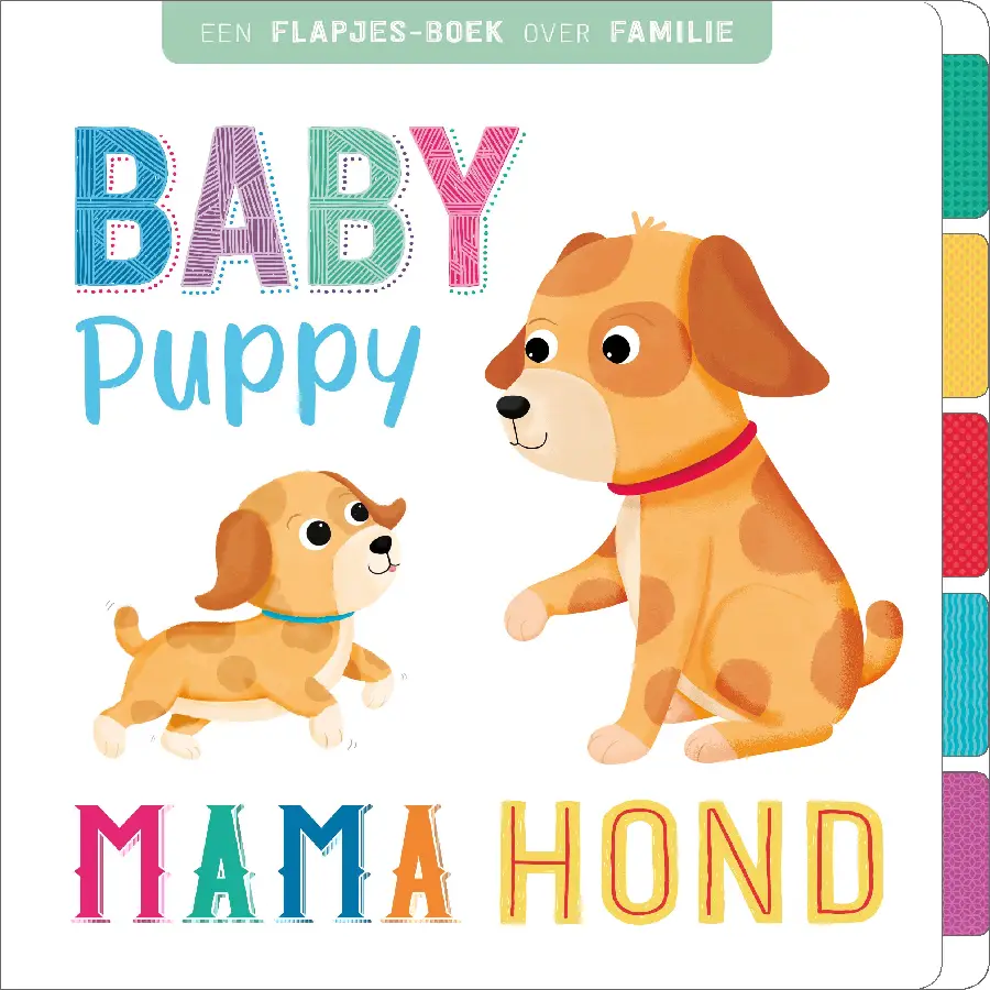 Baby puppy, mama hond