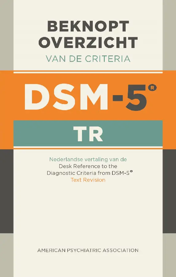 Beknopt overzicht van de criteria van de DSM-5-TR (paperback)